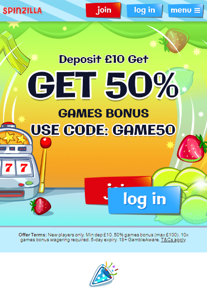 Spinzilla Casino Mobile screenshot